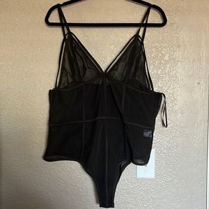 Black Mesh Bodysuit